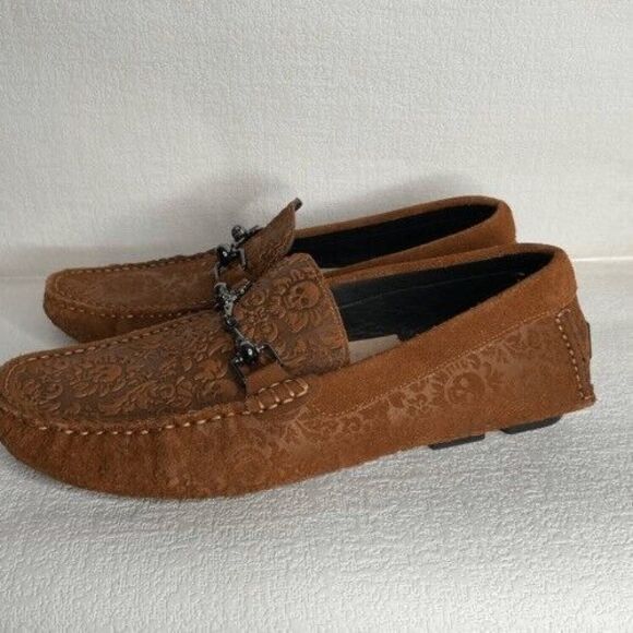 Robert Graham Tequila Paisley Embossed Driving Loafers Moccasins Men Size 8 - Picture 13 of 15